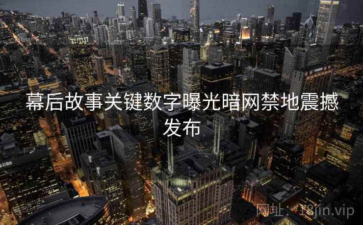 幕后故事关键数字曝光暗网禁地震撼发布