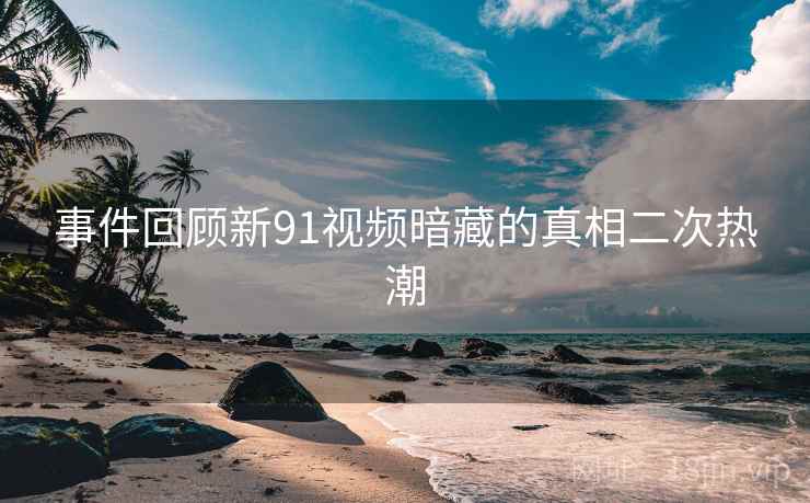 事件回顾新91视频暗藏的真相二次热潮  第1张