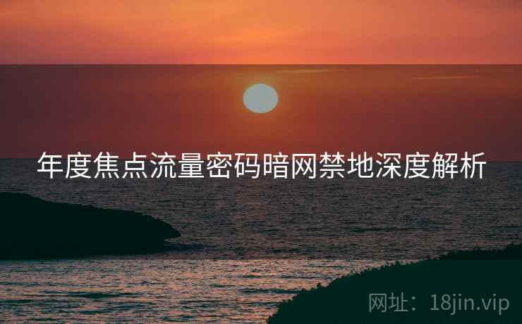 年度焦点流量密码暗网禁地深度解析