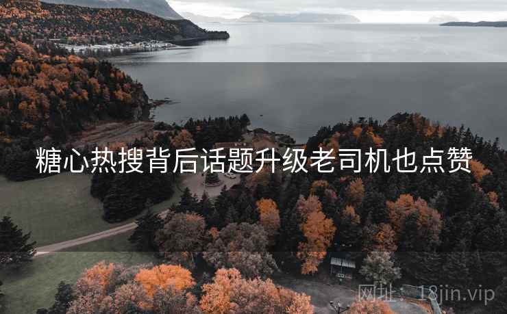 糖心热搜背后话题升级老司机也点赞