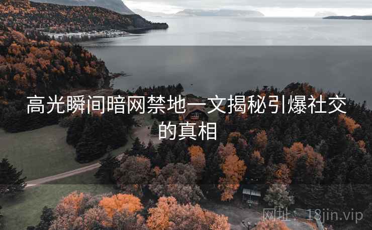 高光瞬间暗网禁地一文揭秘引爆社交的真相